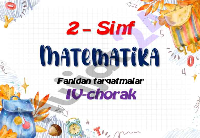 Ko‘paytirish xossalari va tenglamalar tuzi