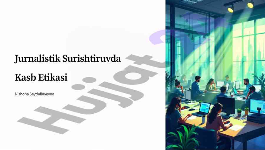Jurnalistik surishtiruvda kasb etikasi asoslari