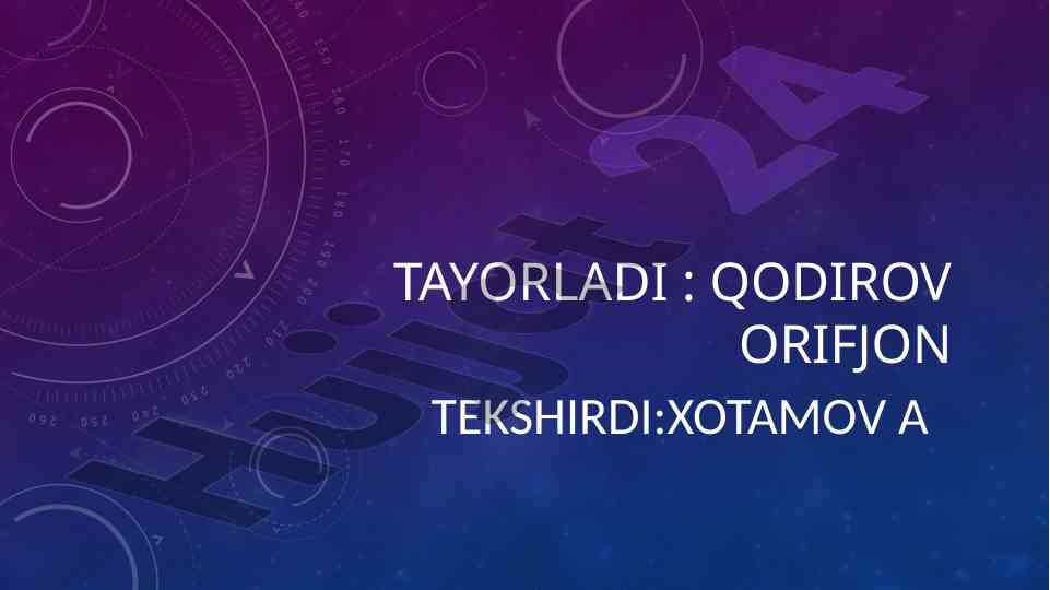 Dastlabki audit kelishuvlari va rejalashtirish