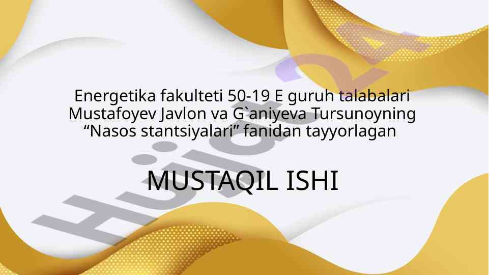 Nasos stantsiyalari tarixi va rivojlanishi