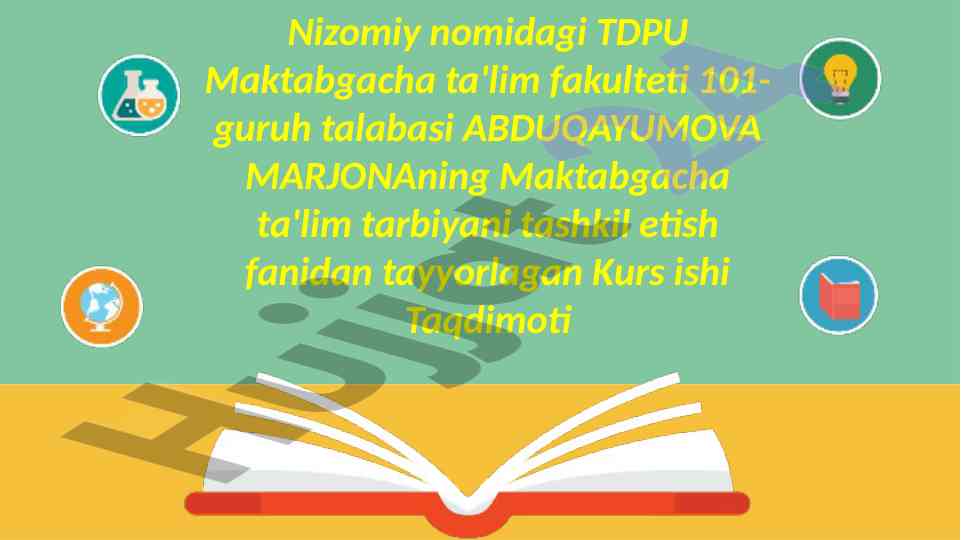 Maktabgacha ta'limda kompetensiya rivojlantirish