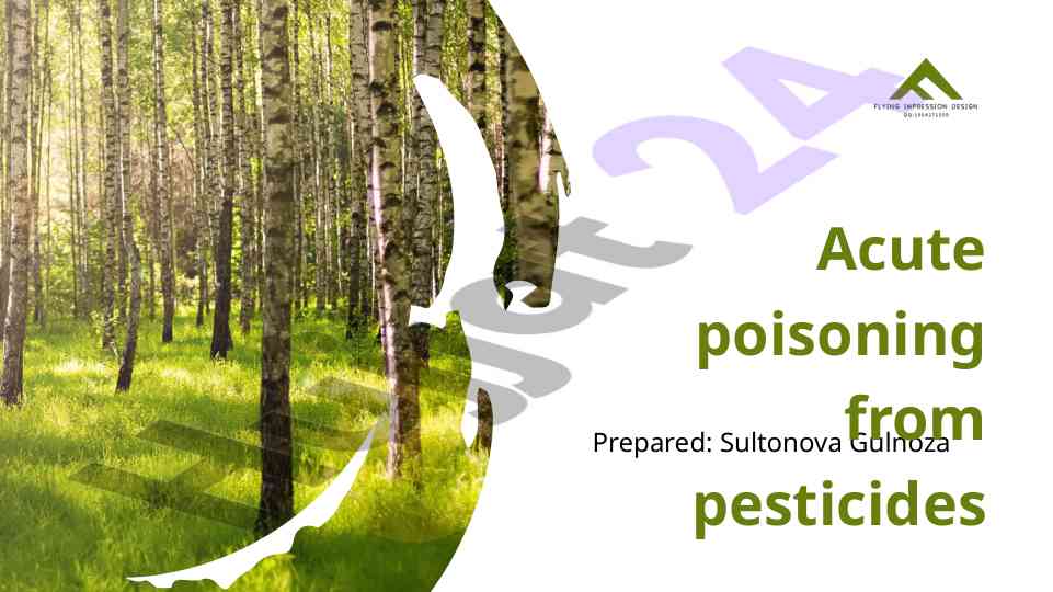 Acute poisoning from pesticides and its effects