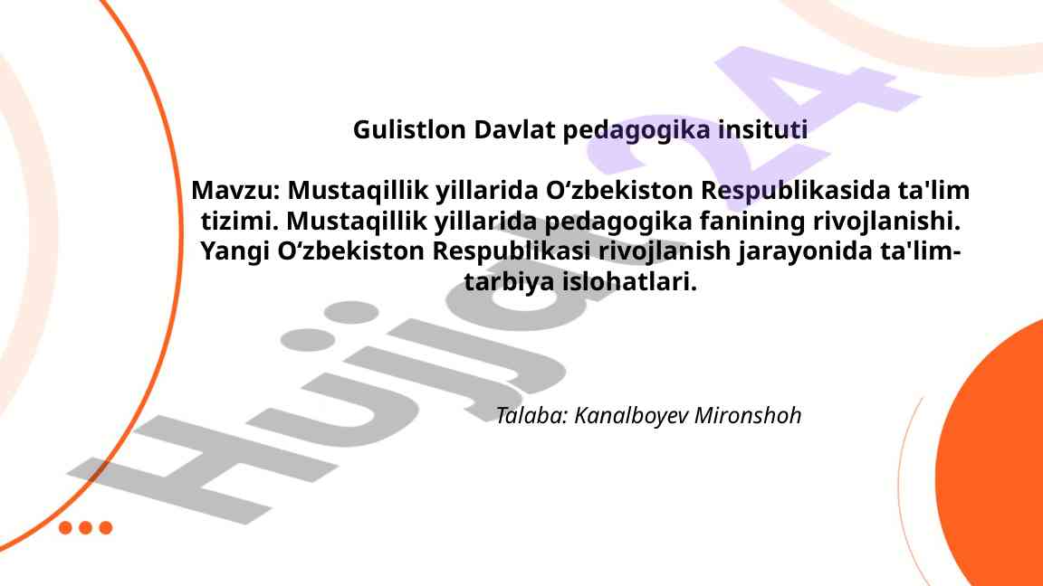 O'zbekistonda Ta'lim Tizimi Rivojlanishi