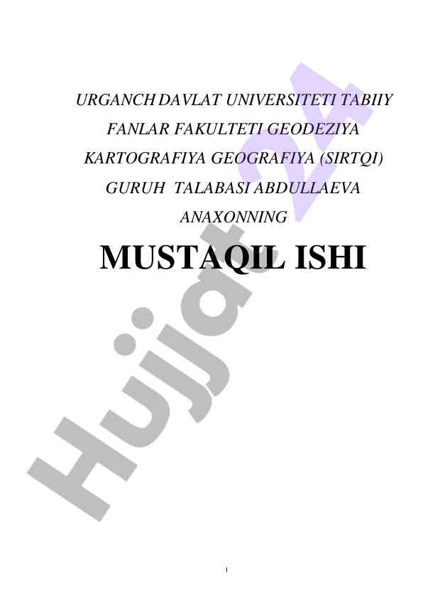 Geografiyaning rivojlanish bosqichlari tahlili