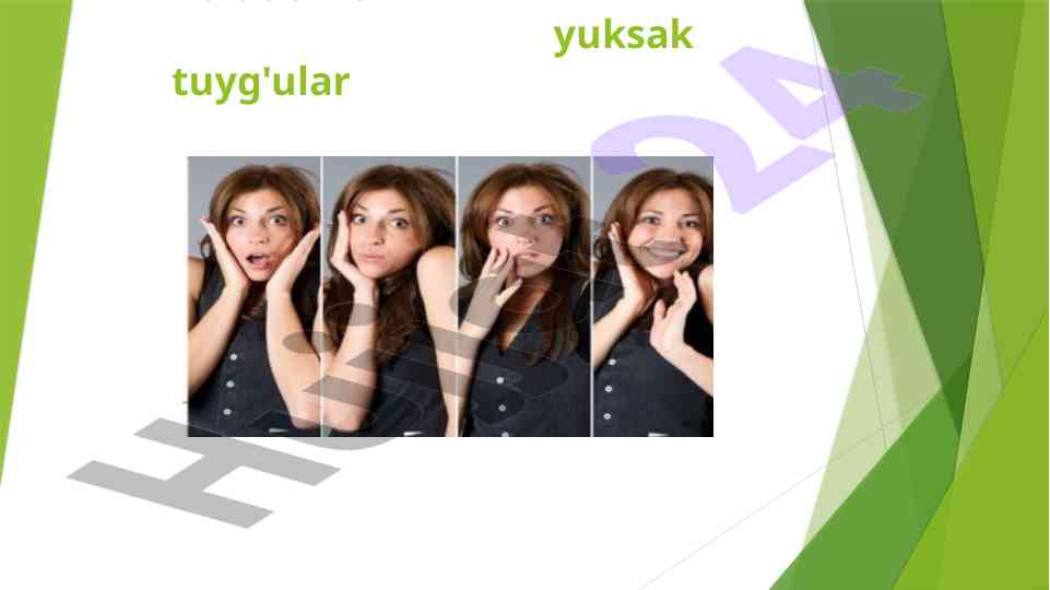 Emotsional holatlar va yuksak tuyg'ular