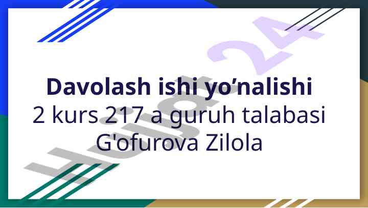 Katabolizmning umumiy yo’llari tahlili