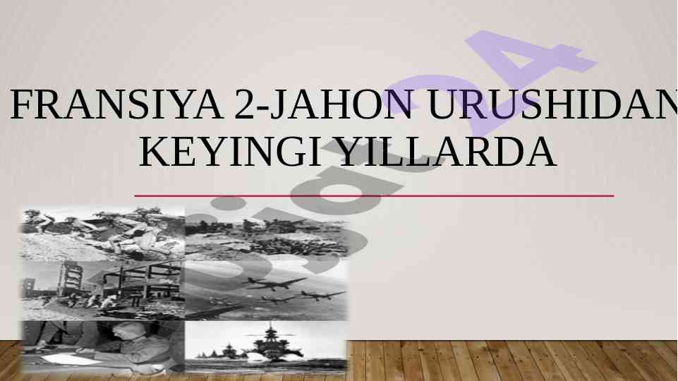 Fransiya II Jahon Urushidan Keyingi Davr