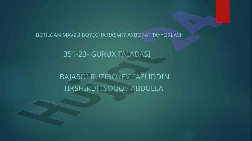 Axborot erkinligini ta'minlash tushunchasi