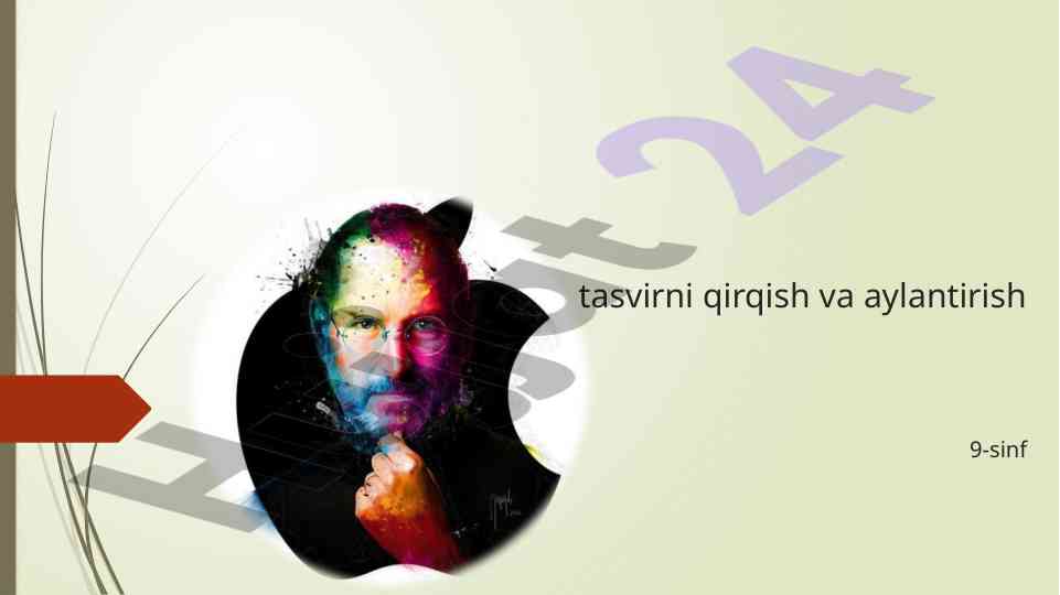 Tasvirni qirqish va aylantirish 9-sinf