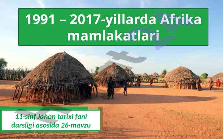 Shimoliy afrika mamlakatlari tarixi darsligi