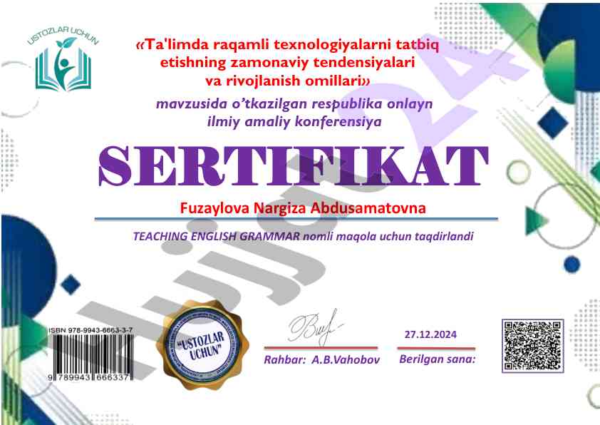 Zamonaviy tendensiyalar va rivojlanish omillari