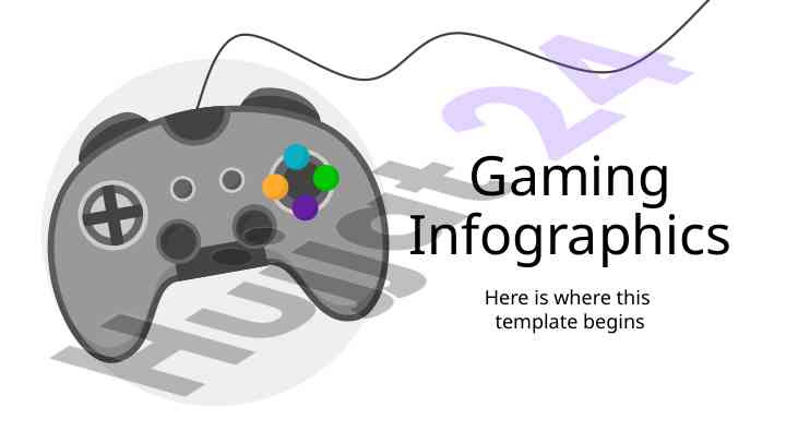 Gaming infographics for educational presentations