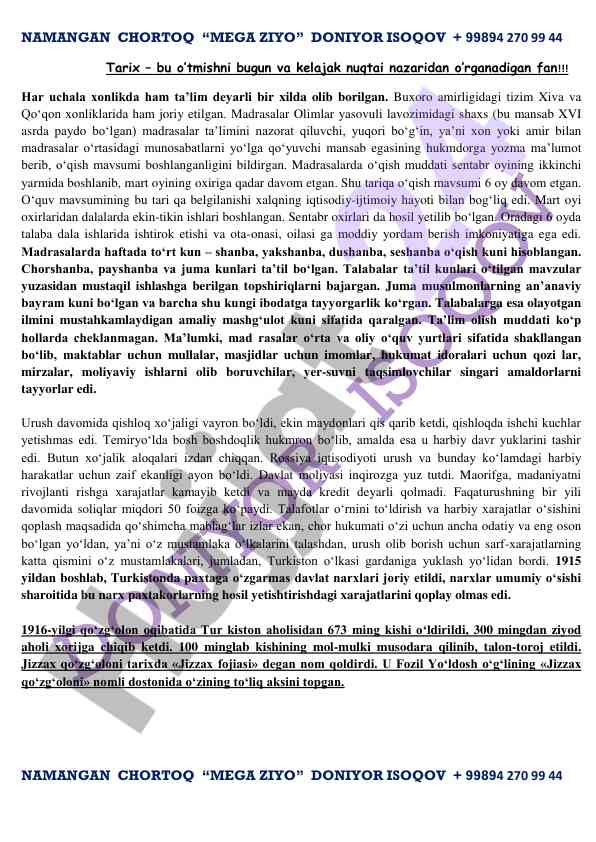 Tarixiy ta'lim tizimlari va madrasalar