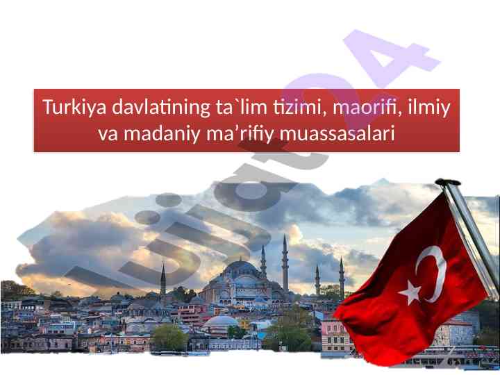 Turkiya davlatining ta'lim tizimi va madaniyati
