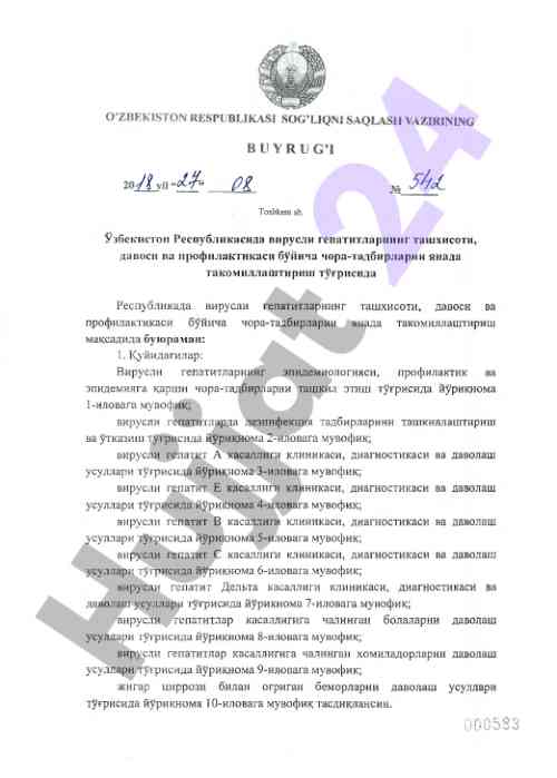 Virusli gepatitlar diagnostikasi va davolash usullari