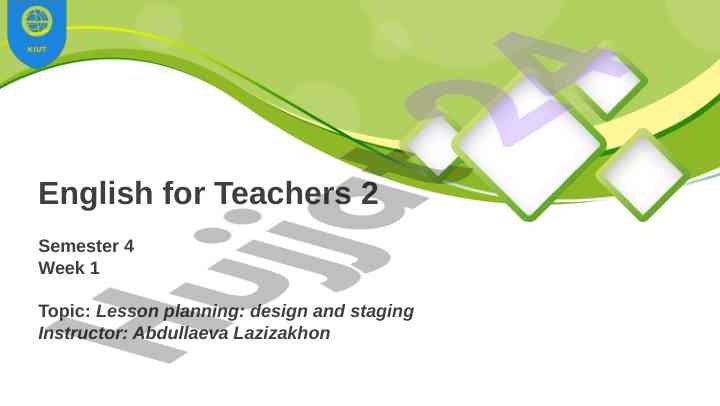 Effective lesson planning strategies for english teaching