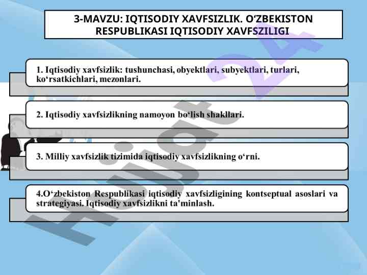 Iqtisodiy xavfsizlik: tushunchasi va turlari