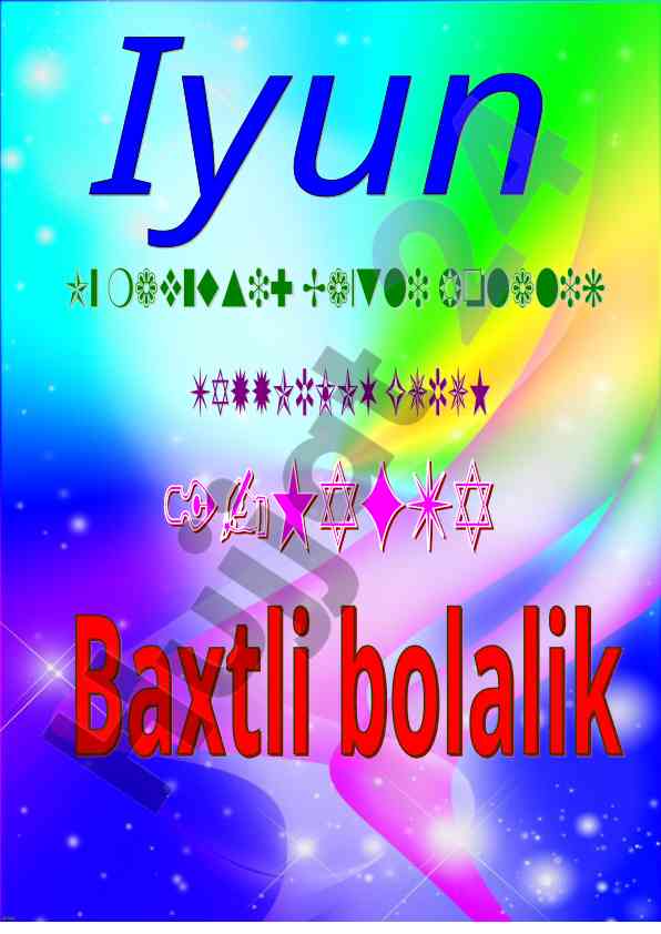 Baxtli bolalik mavzusida o‘quv darslari