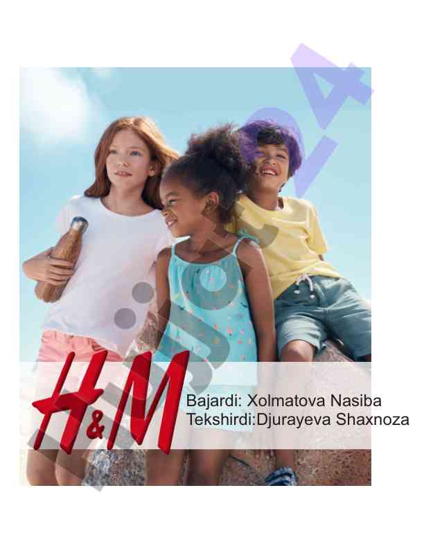 H&m kompaniyasining rossiyada faoliyati