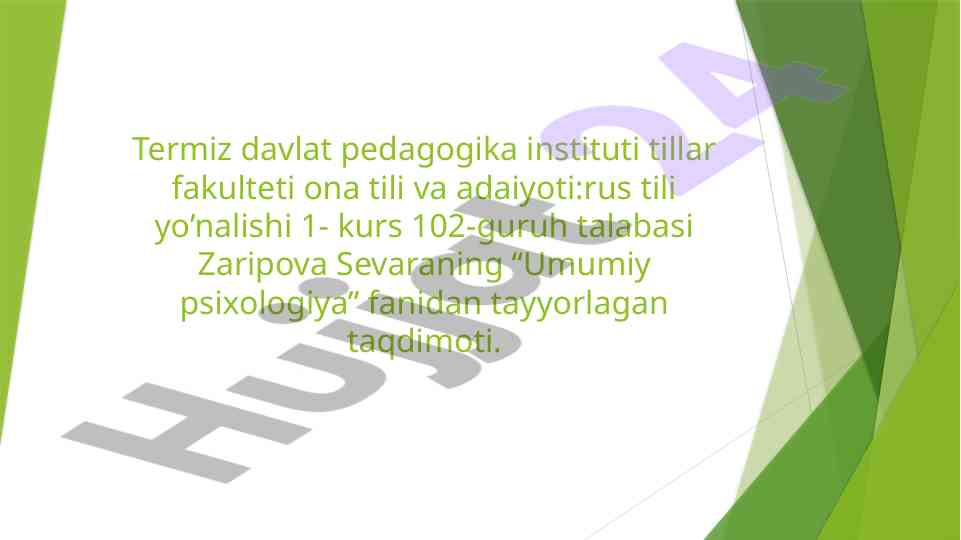 O'yin maktabgacha yoshdagi bolaning faoliyati