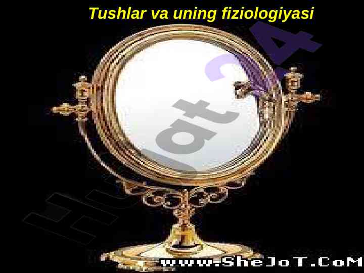 Uyqu va tushlar fiziologiyasi haqida ma'lumotlar