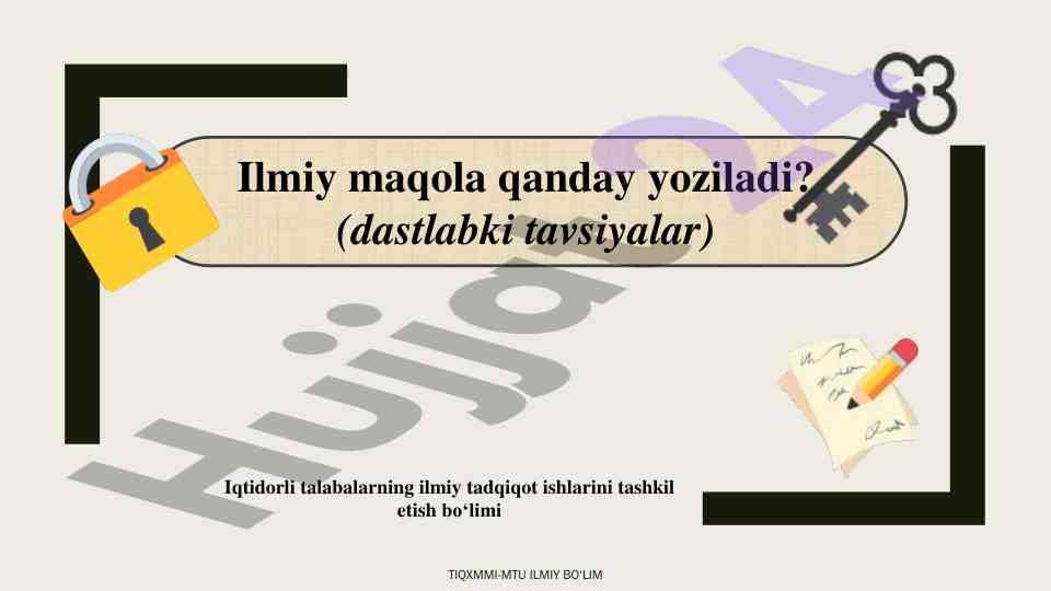 Qanday yoziladi ilmiy maqola: tavsiyalar