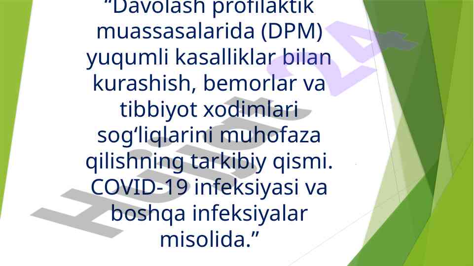 Yuqumli kasalliklar bilan kurashish yondashuvlari