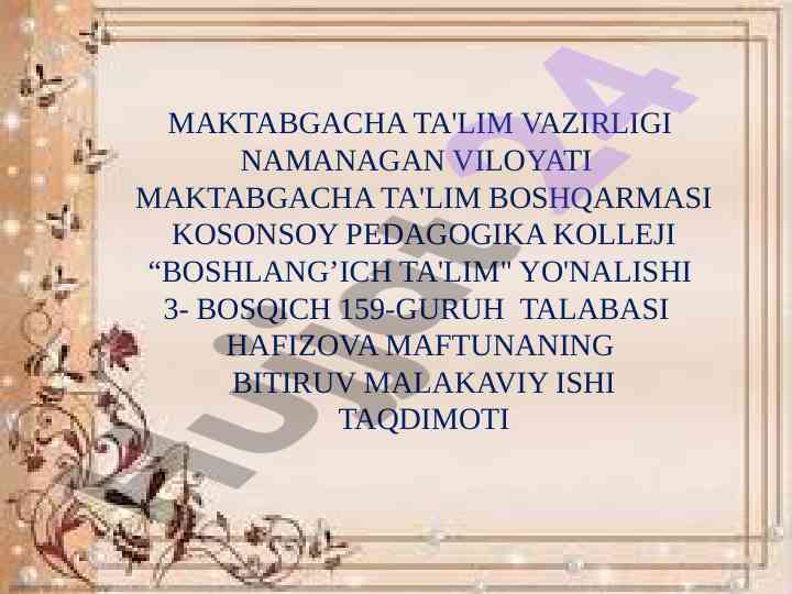 Naqqoshlik san'ati va asosiy tushunchalari