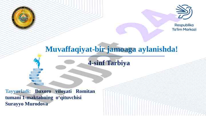 Muvaffaqiyatga olish yuli - tarbiya tajribasi