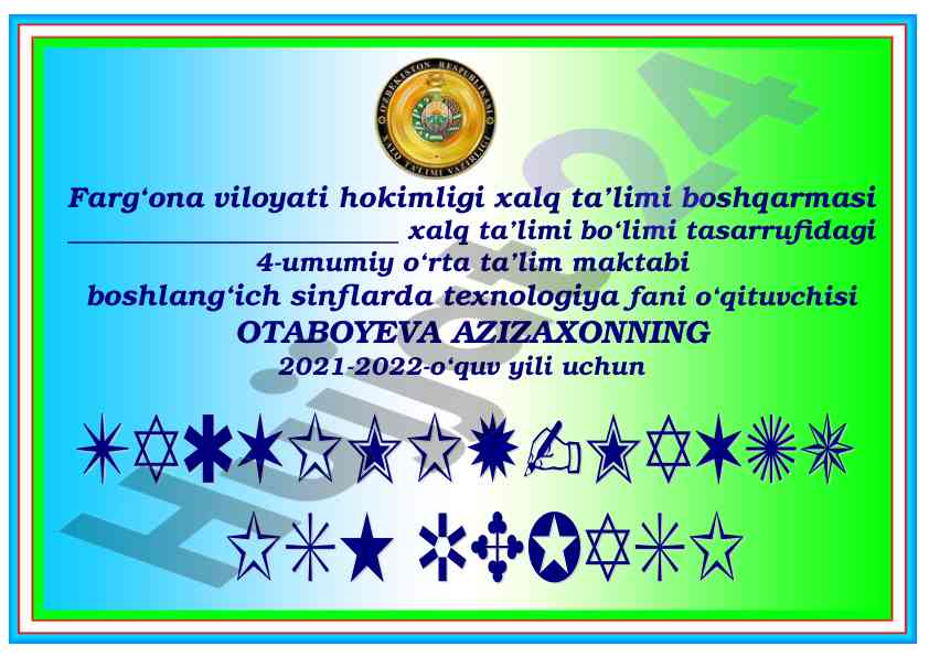 Texnologiya fanidan yillik taqvim-mavzu reja