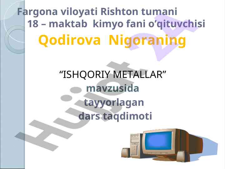 Ishqoriy metallarning umumiy xossalari va tarqalishi