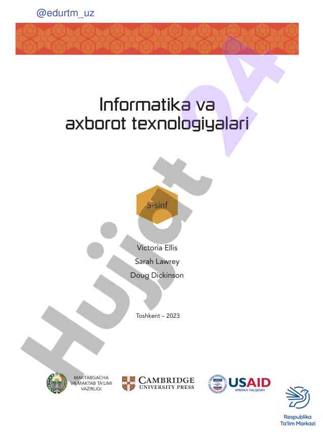 Informatika va axborot texnologiyalari 5-sinf