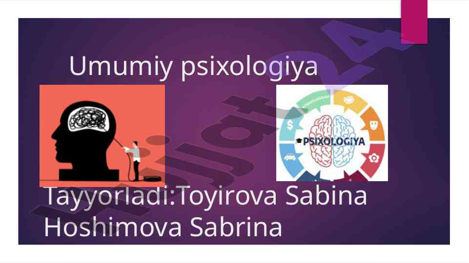 Shaxs psixologiyasi va nazariyasi
