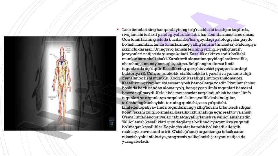 Limfatik tizimdagi patologiyalar va ularning belgilari