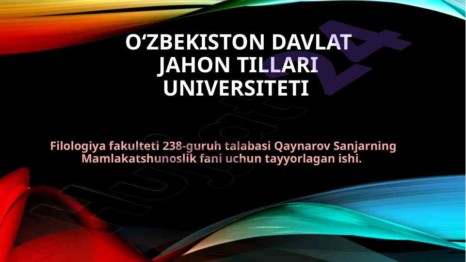 Koreya yarim oroli topografiyasi tahlili
