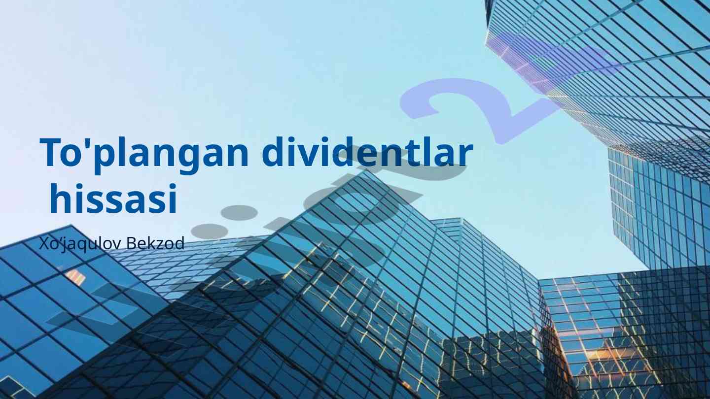 Dividentlar hissasi: asosiy tushunchalar va hisoblash usullari
