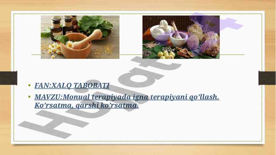 Monual terapiyada igna terapiyani qo'llash afzalliklari