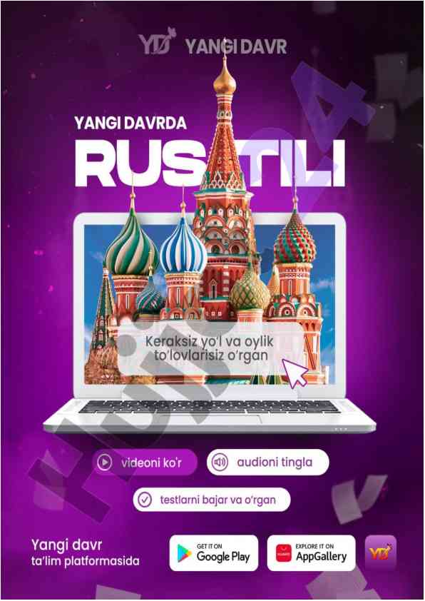 Rus tili 40 darsda: o‘quv qo‘llanma