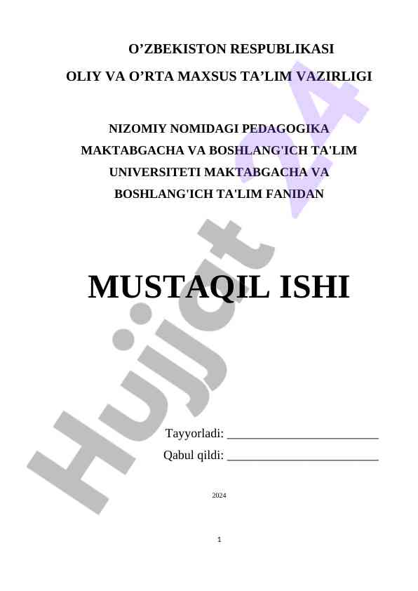 Maktabgacha ta'lim va oila hamkorligi