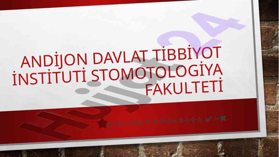 Og'iz bo'shlig'ini protezlashga tayyorlash rejasi