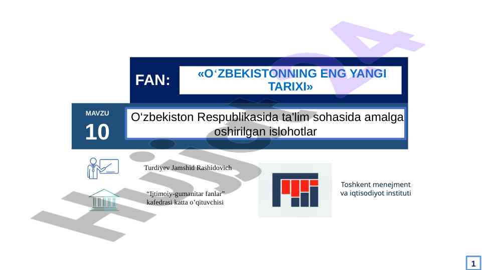 O‘zbekiston ta'lim sohasidagi islohotlar tahlili