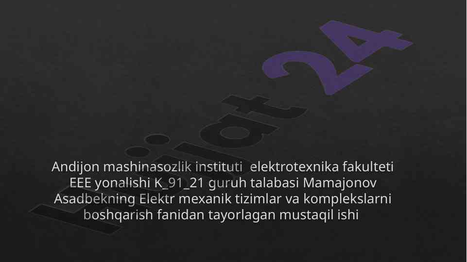 Zamonaviy tranzistorlar tuzilishi va ishlash prinsipi