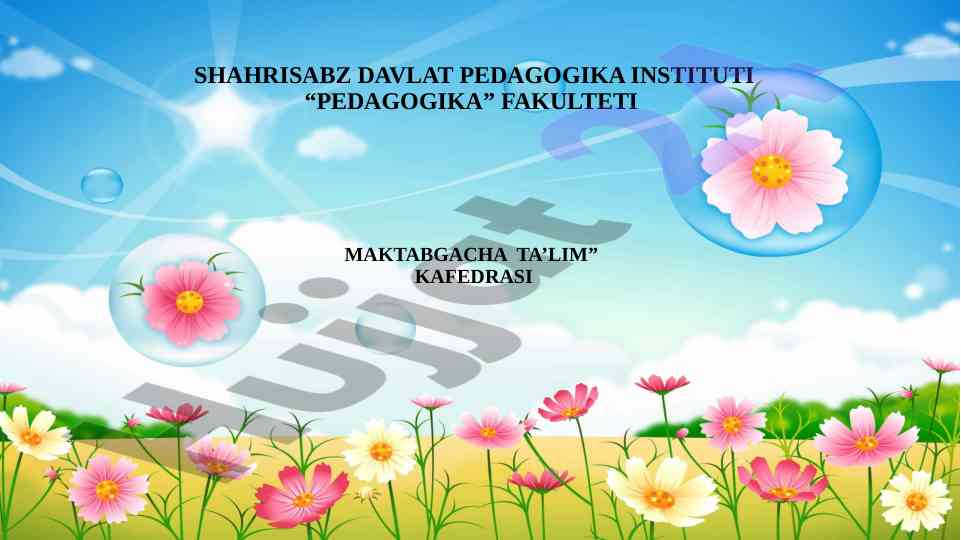 O'yin turlari va ijodiy o'yinlar