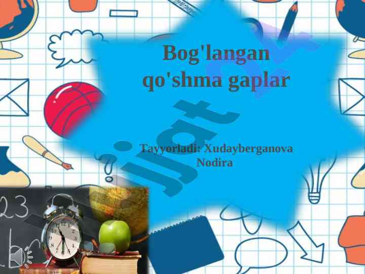 Bog'langan qo'shma gaplar va ularning tahlili