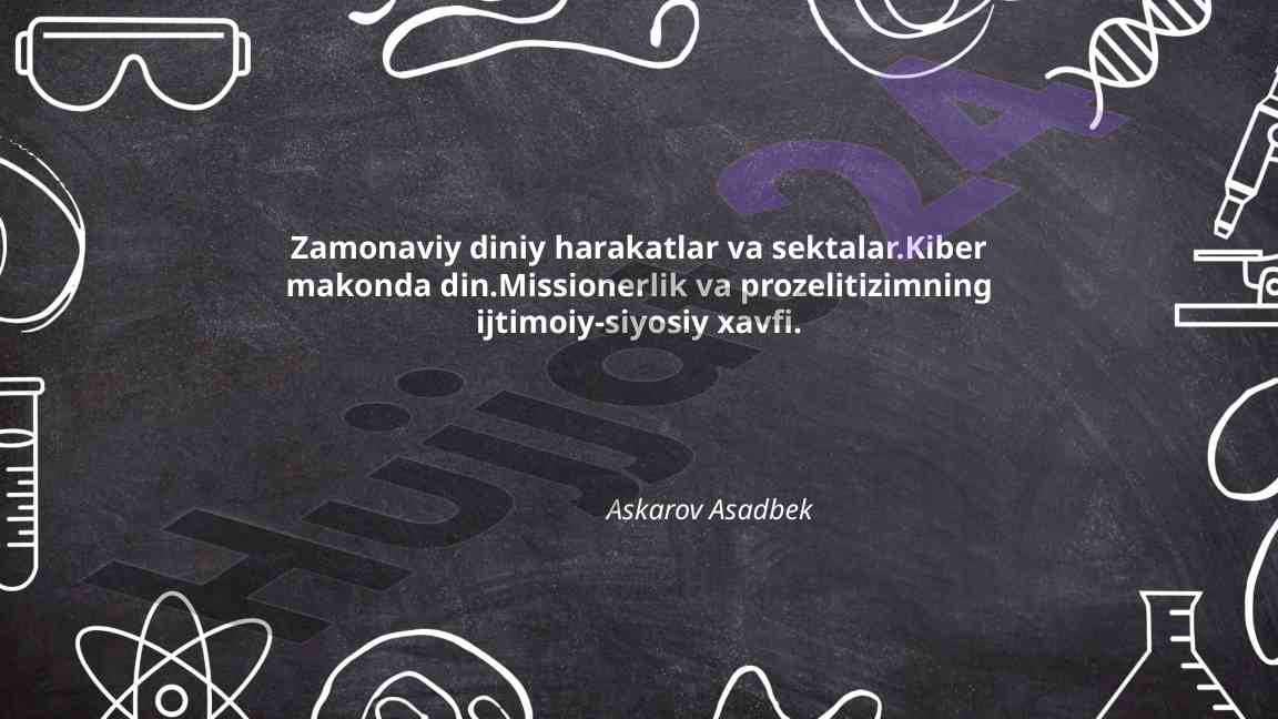 Zamonaviy diniy harakatlar va sektalar tahlili
