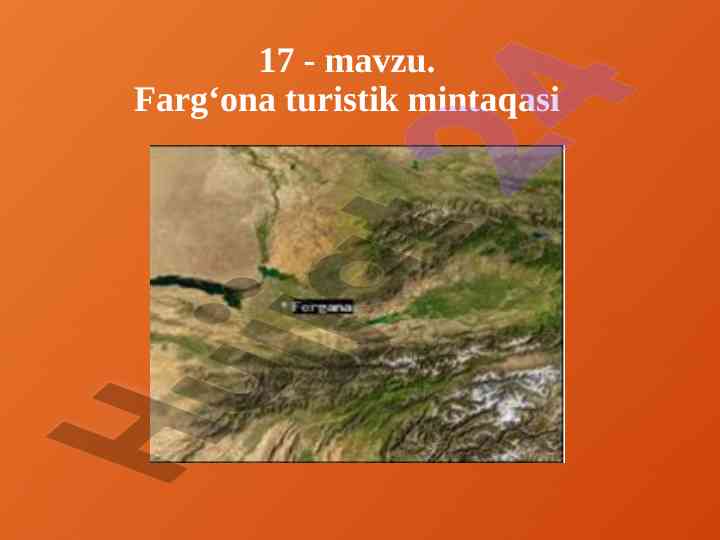 Farg‘ona turistik mintaqasining rivojlanishi