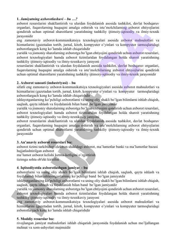 Ahborot komunikatsiya texnologiyalari tahlili