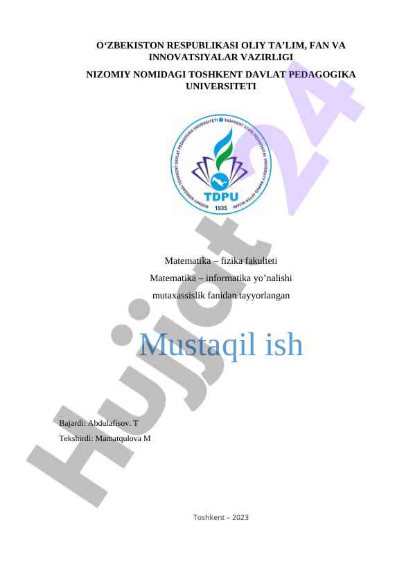 Kredit modular tizimi tashkiloti va talabalar rivoji