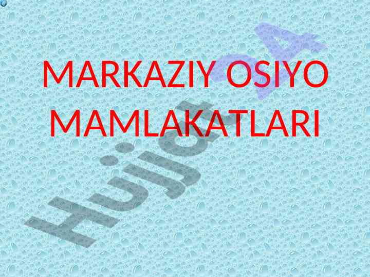 O‘zbekiston respublikasi geopolitik ma’lumotlari