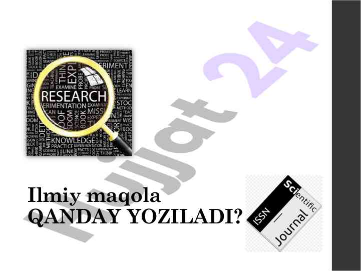 Qanday yoziladi? ilmiy matnlarning turlari va tavsiyalari